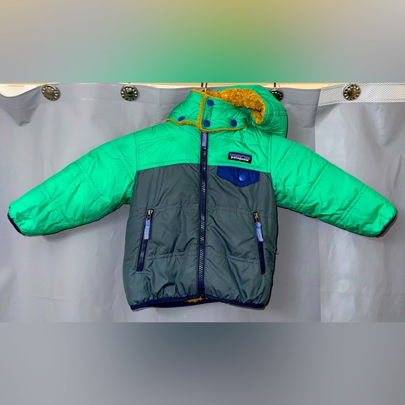 Patagonia Baby Reversible Tribbles Hoody Size 12/18 Months